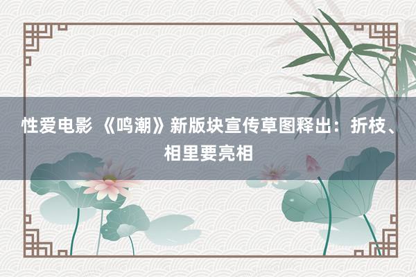 性爱电影 《鸣潮》新版块宣传草图释出：折枝、相里要亮相