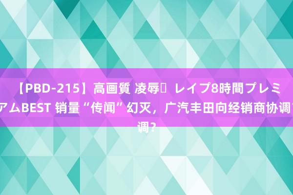 【PBD-215】高画質 凌辱・レイプ8時間プレミアムBEST 销量“传闻”幻灭，广汽丰田向经销商协调？