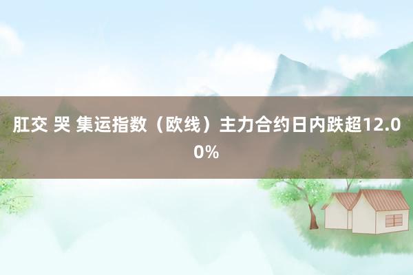 肛交 哭 集运指数（欧线）主力合约日内跌超12.00%