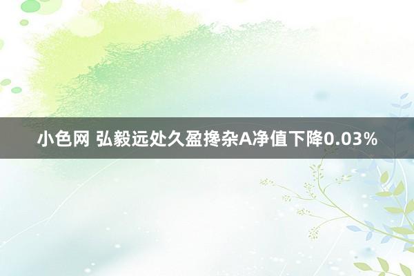 小色网 弘毅远处久盈搀杂A净值下降0.03%